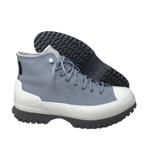 Converse Lugged 2.0 Waterproof High Women's Sneaker Leather Gray Boots A05382C - Picture 9 of 10